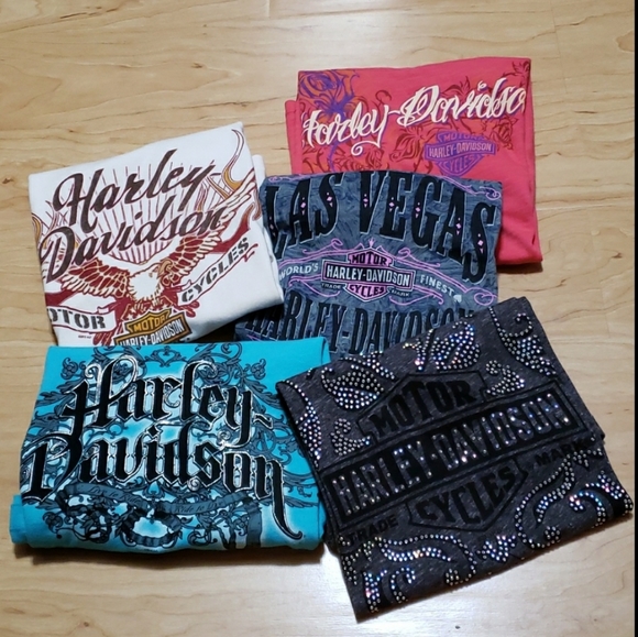 ❤ HARLEY-DAVIDSON | Live to Ride. Ride to Live. TEAL T-Shirt - Picture 11 of 11